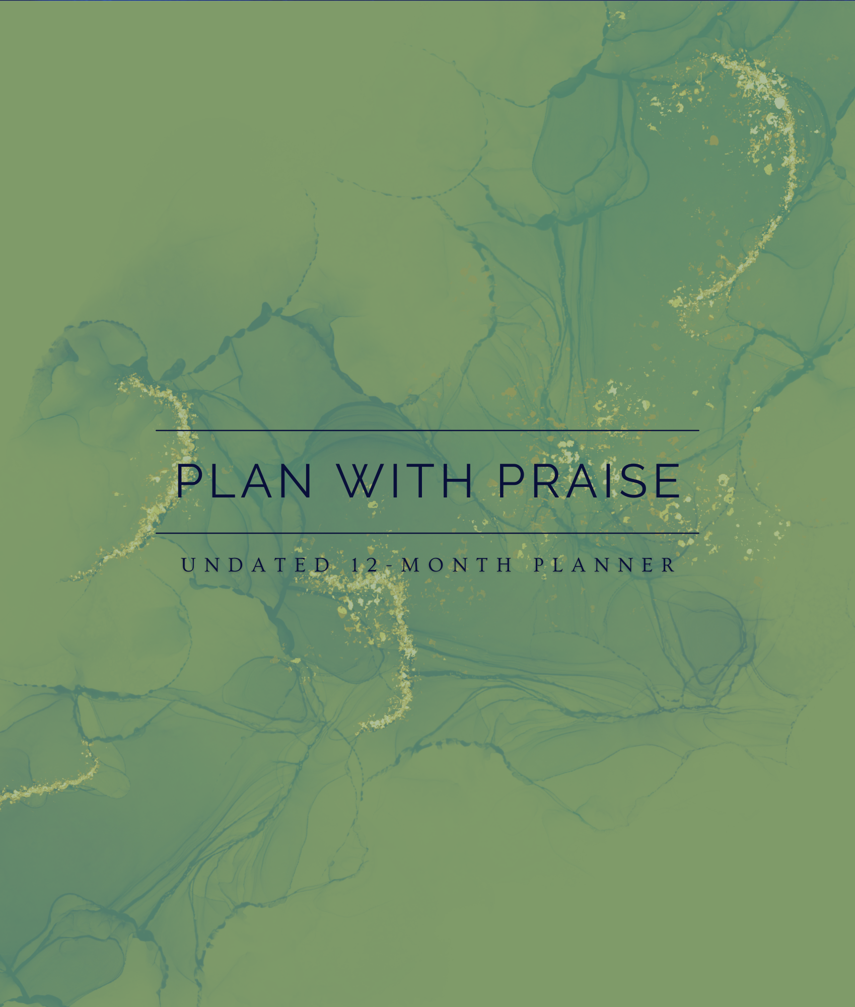 Undated 12-Month Planner - Green