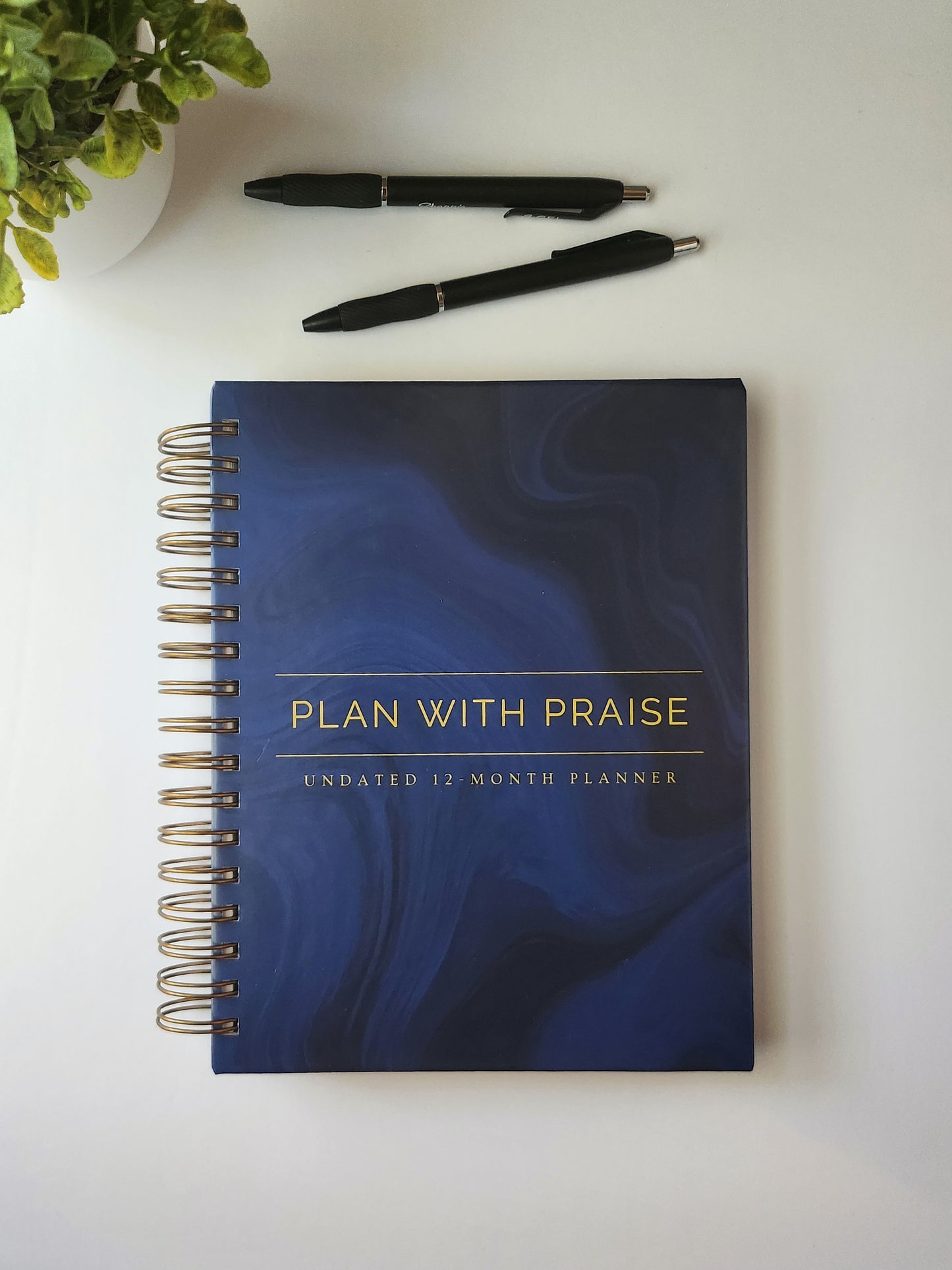 Undated 12-Month Planner - Blue