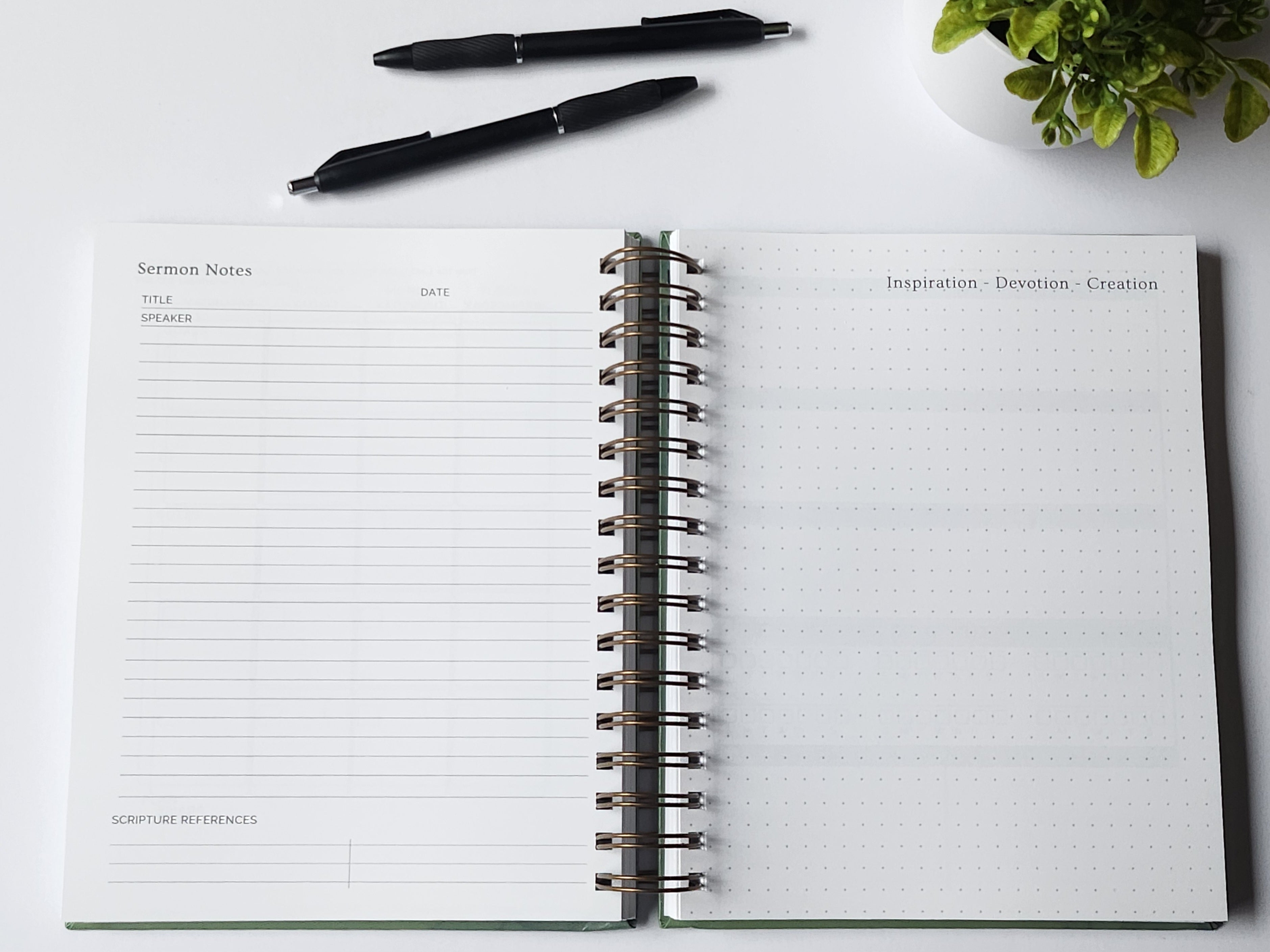 Undated 12-Month Planner - Black