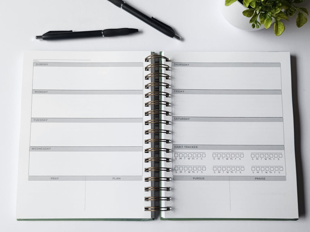 Undated 12-Month Planner - Black